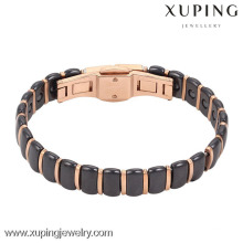 51424 montre de bracelet de bijoux de mode plaqué or rose pour femmes
